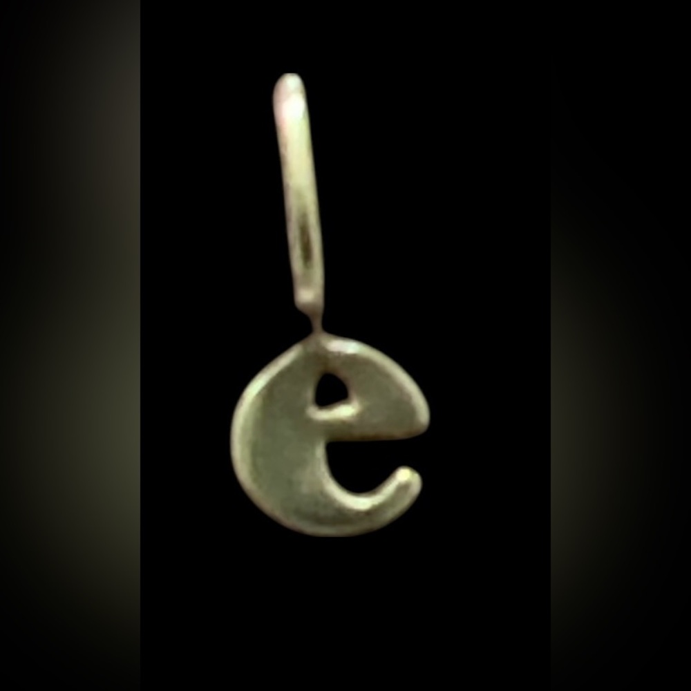 Catbird Tiniest Alphabet “E” Charm
